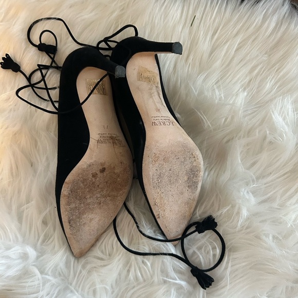 J Crew Falsetto Suede ankle tie pump - Picture 4 of 7